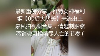 最新重磅分享，推特女神福利姬【00后大队长】未流出土豪私拍视图合集，情趣制服紫薇销魂可撸精尽人亡的节奏 (2)