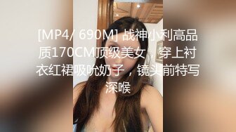 [MP4/ 690M] 战神小利高品质170CM顶级美女，穿上衬衣红裙吸吮奶子，镜头前特写深喉