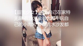 【甜蜜少女】美女自己在家特无聊 在沙发拿着大黑牛玩自己的小肉穴 哗哗流水沙发都是水