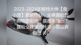 2023-2024年推特大神【查小理】最新作品，全裸露脸超市购物遭拒绝，摸都不摸一下，露脸全裸强迫外卖小哥玩弄自己 (6)