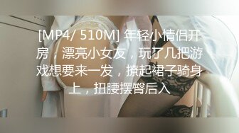 [MP4/ 510M] 年轻小情侣开房，漂亮小女友，玩了几把游戏想要来一发，撩起裙子骑身上，扭腰摆臀后入